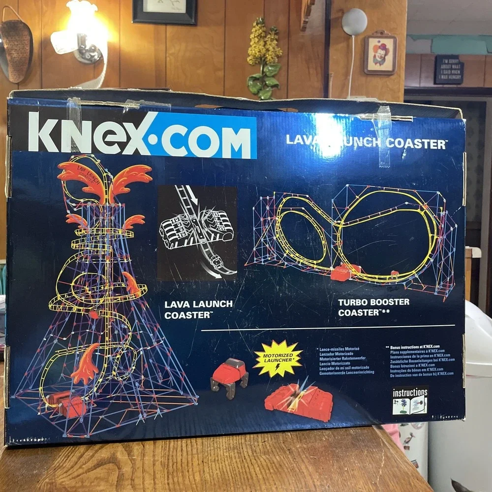 KNex Lava Launch Coaster Near Complete Building Rare Discontinued Set Funfair